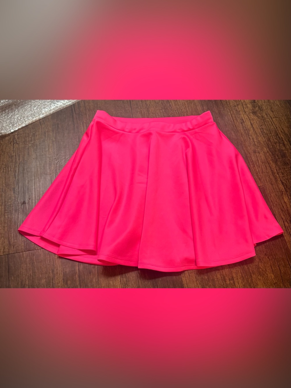 Bright Neon Pink Skater Skirt – Flared Circle Silhouette